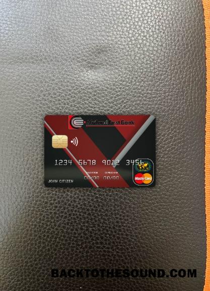 İndir Kongo Afriland First Banka Mastercard foto-görünüm Ön Örnek taslak