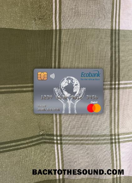 İndir Kongo Ecobank Banka master Banka Kart foto-görünüm Ön Örnek şablon
