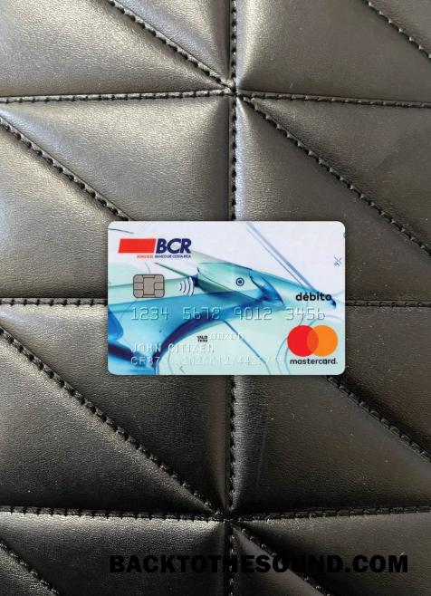 İndir Kosta Rika The Banka of Kosta Rika Mastercard Banka Sürüm 2 foto-görünüm Ön Örnek şablon