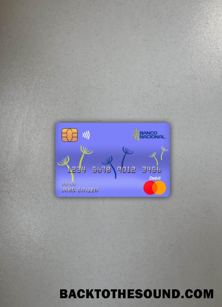 İndir Kosta Rika banco nacional Banka Mastercard foto-görünüm Ön Örnek şablon