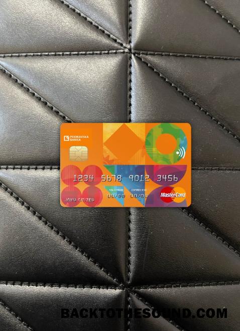 İndir Hırvatistan Podravska Banka Mastercard foto-görünüm Ön Örnek şablon