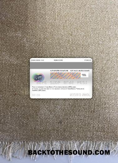İndir Küba Banco popular de ahorro (bpa) Banka master Banka Kart foto-görünüm Arka Örnek şablon
