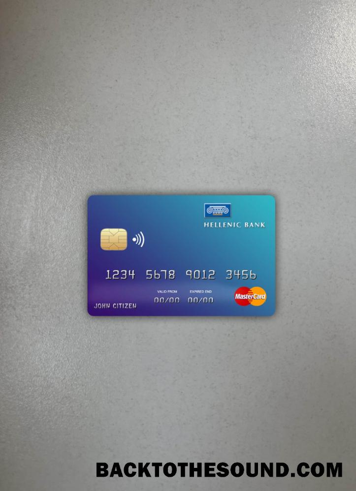 İndir Kıbrıs Hellenic Banka Mastercard foto-görünüm Ön Örnek örnek