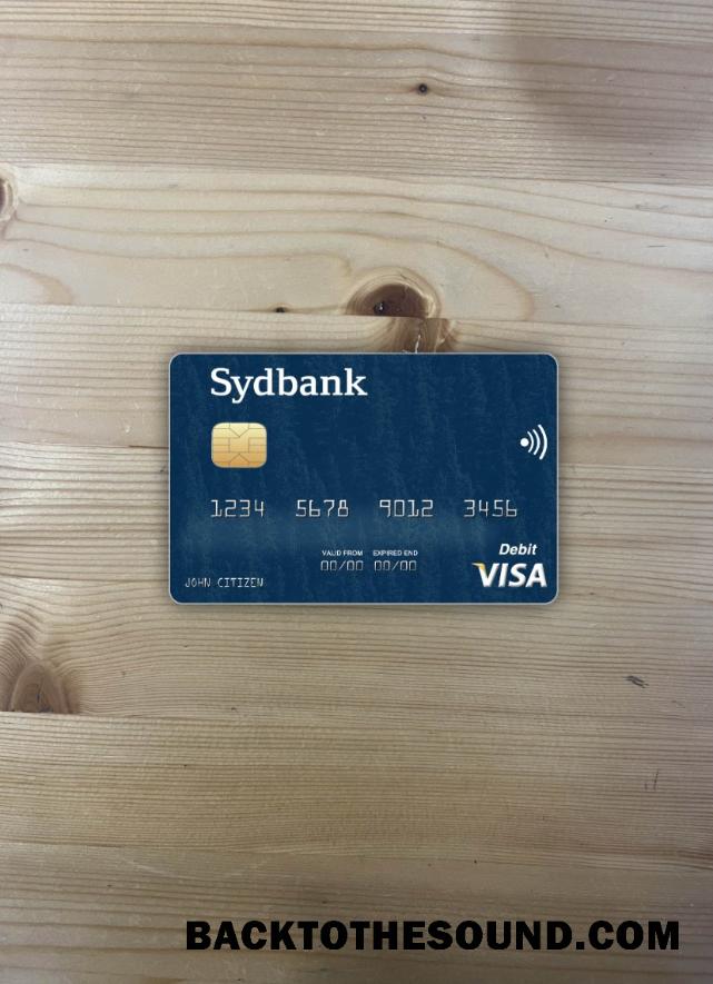 İndir Danimarka Sydbank Vize Banka Kart foto-görünüm Ön Örnek ön izleme