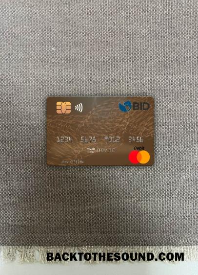 İndir Dominik Cumhuriyeti Banco BID Mastercard foto-görünüm Ön Örnek tasarım