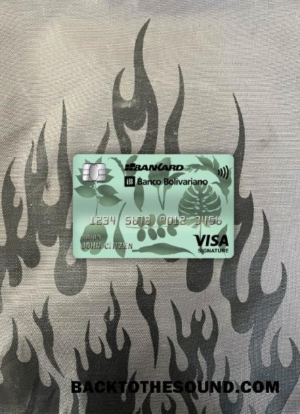İndir Ekvador Banco Bolivariano Banka Vize İmza Kart foto-görünüm Ön Örnek örnek