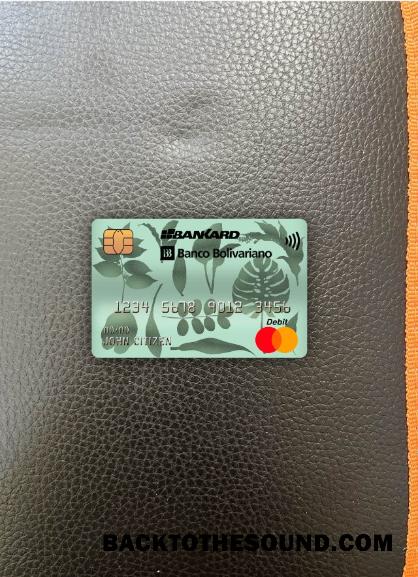 İndir Ekvador Banco Bolivariano Mastercard foto-görünüm Ön Örnek ön izleme