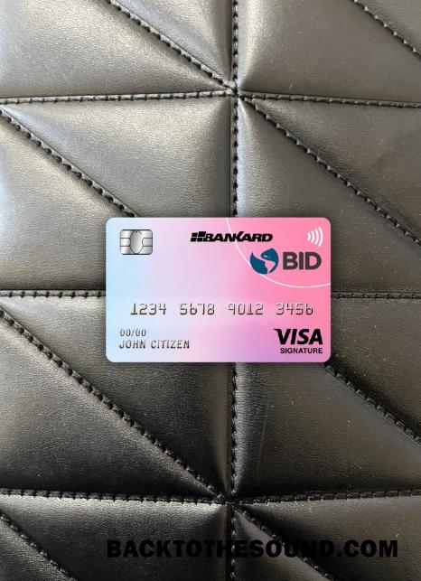 İndir Ekvador Banco Interamericano de desarrollo (BID) Banka Vize İmza Kart foto-görünüm Ön Örnek tasarım