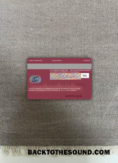 İndir Ekvador Banco del Austro Mastercard foto-görünüm Arka Örnek taslak