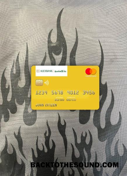 İndir Mısır Banka of Alexandria Mastercard foto-görünüm Ön Örnek şablon