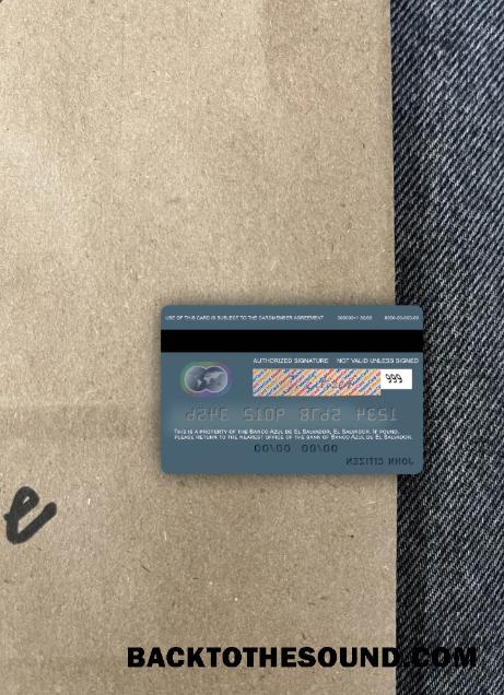 İndir El Salvador Banco Azul de El Salvador Mastercard foto-görünüm Arka Örnek şablon