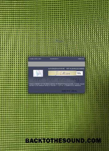 İndir El Salvador Banco Central de Reserva de El Salvador Vize Banka Kart foto-görünüm Arka Örnek örnek