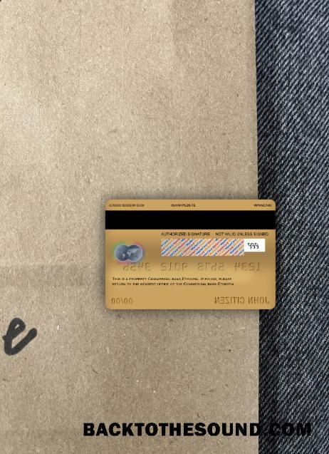 İndir Etiyopya ticari Banka Mastercard foto-görünüm Arka Örnek tasarım
