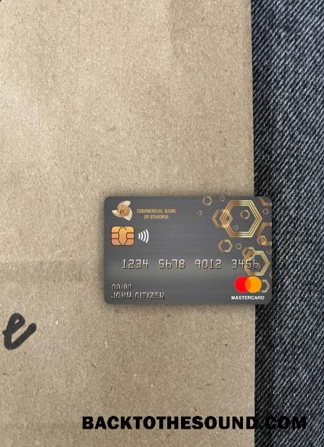 İndir Etiyopya ticari Banka Mastercard foto-görünüm Ön Örnek taslak