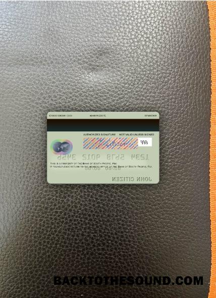 İndir Fiji Banka of South Pacific Mastercard foto-görünüm Arka Örnek taslak