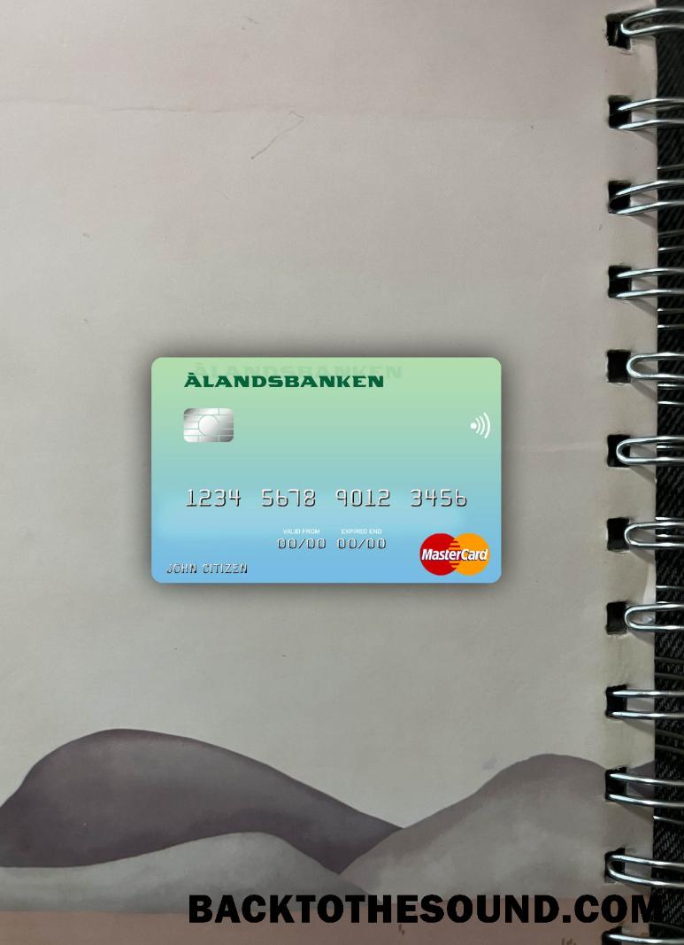 İndir Finlandiya Banka of Aland Mastercard foto-görünüm Ön Örnek örnek