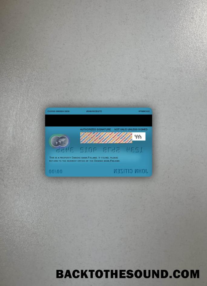 İndir Finlandiya Danske Banka Mastercard foto-görünüm Arka Örnek şablon