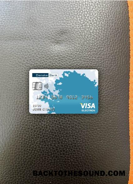 İndir Finlandiya Danske Banka Vize electron Kart foto-görünüm Ön Örnek ön izleme