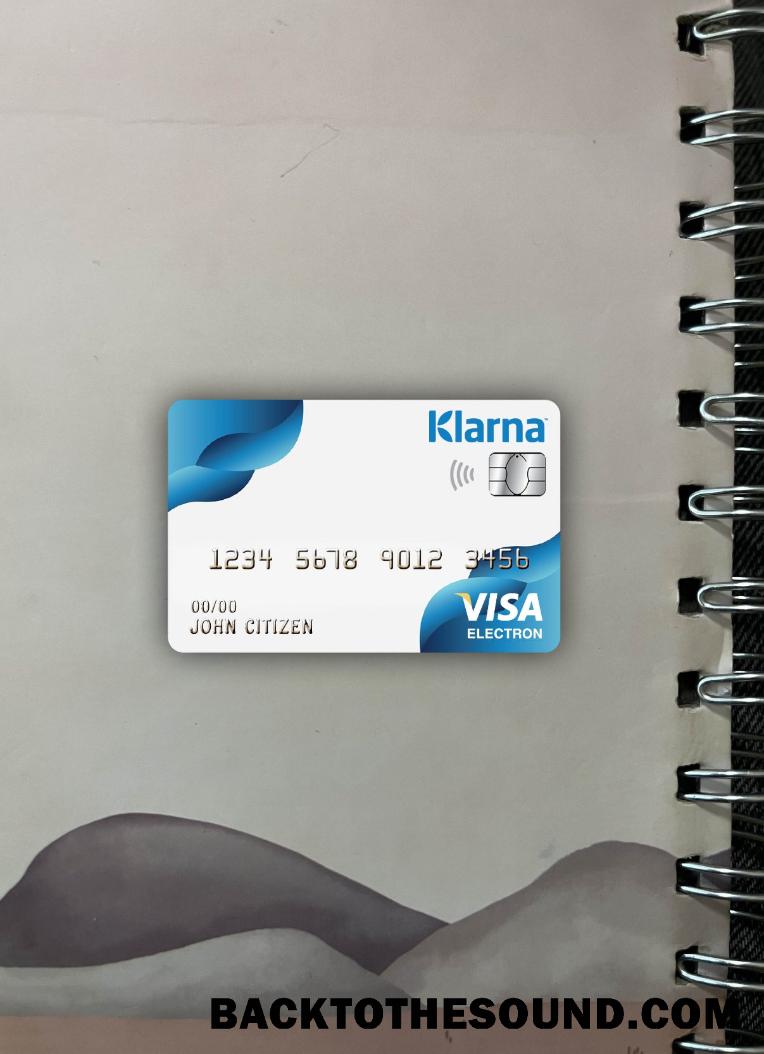 İndir Finlandiya Klarna Banka Vize electron Kart foto-görünüm Ön Örnek örnek