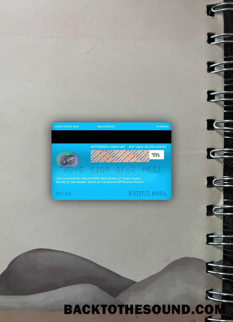 İndir Fransa Groupe BPCE Banka Mastercard foto-görünüm Arka Örnek ön izleme