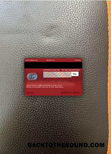 İndir Fransa HSBC Banka Mastercard foto-görünüm Arka Örnek şablon