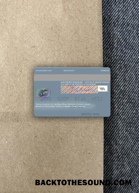 İndir Gürcistan Basis Banka Mastercard foto-görünüm Arka Örnek şablon