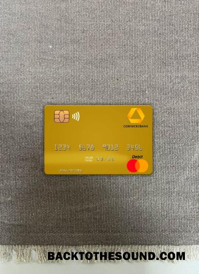 İndir Almanya Commerz Banka Mastercard foto-görünüm Ön Örnek şablon