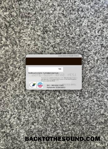 İndir Almanya Commerzbank Mastercard foto-görünüm Arka Örnek tasarım