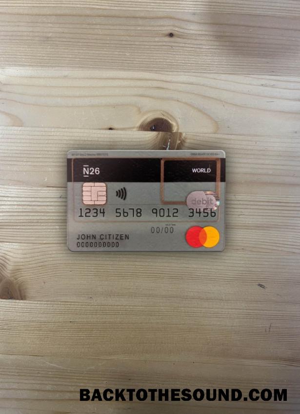 İndir Almanya N26 Banka Almanya Banka Mastercard foto-görünüm Ön Örnek tasarım