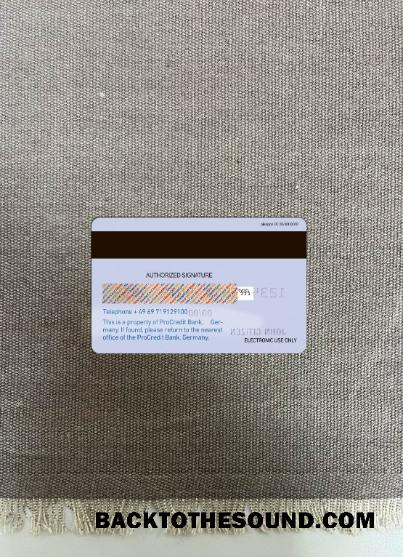 İndir Almanya ProCredit Banka Mastercard foto-görünüm Arka Örnek ön izleme