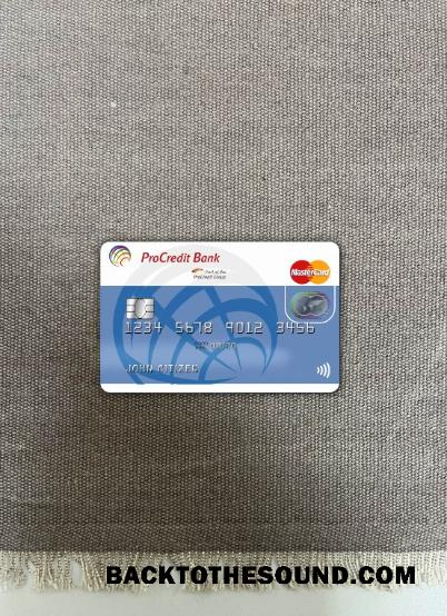 İndir Almanya ProCredit Banka Mastercard foto-görünüm Ön Örnek örnek