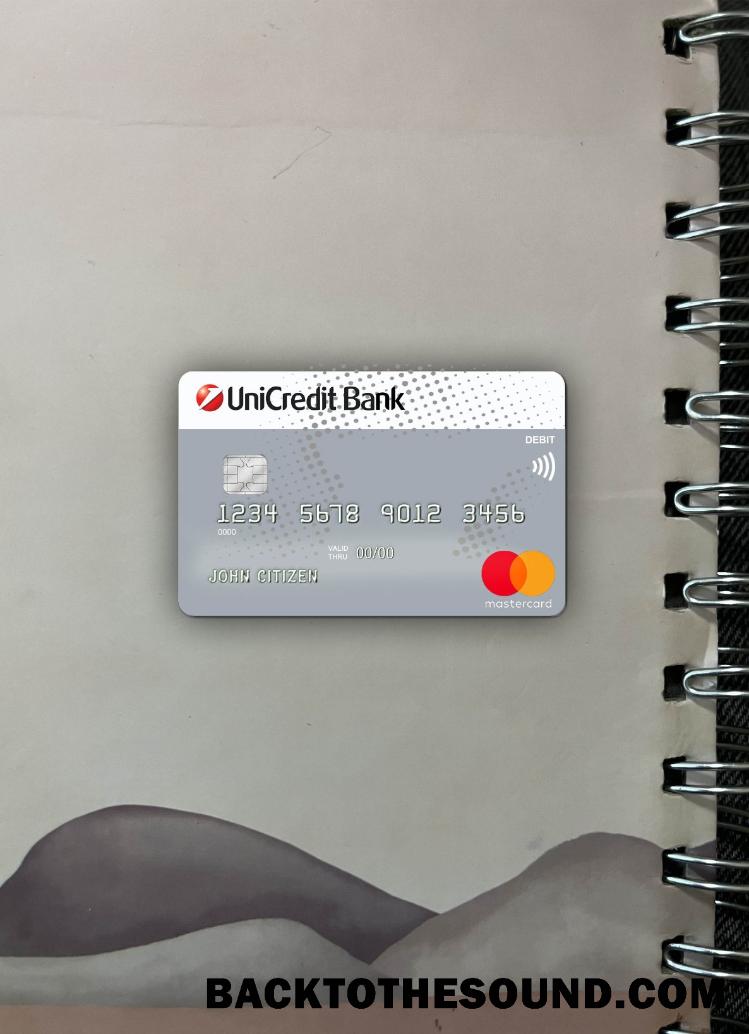 İndir Almanya UniCredit Banka Mastercard Kredi Kart foto-görünüm Ön Örnek ön izleme