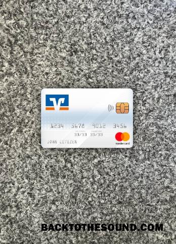 İndir Almanya Volksbank Mastercard foto-görünüm Ön Örnek taslak