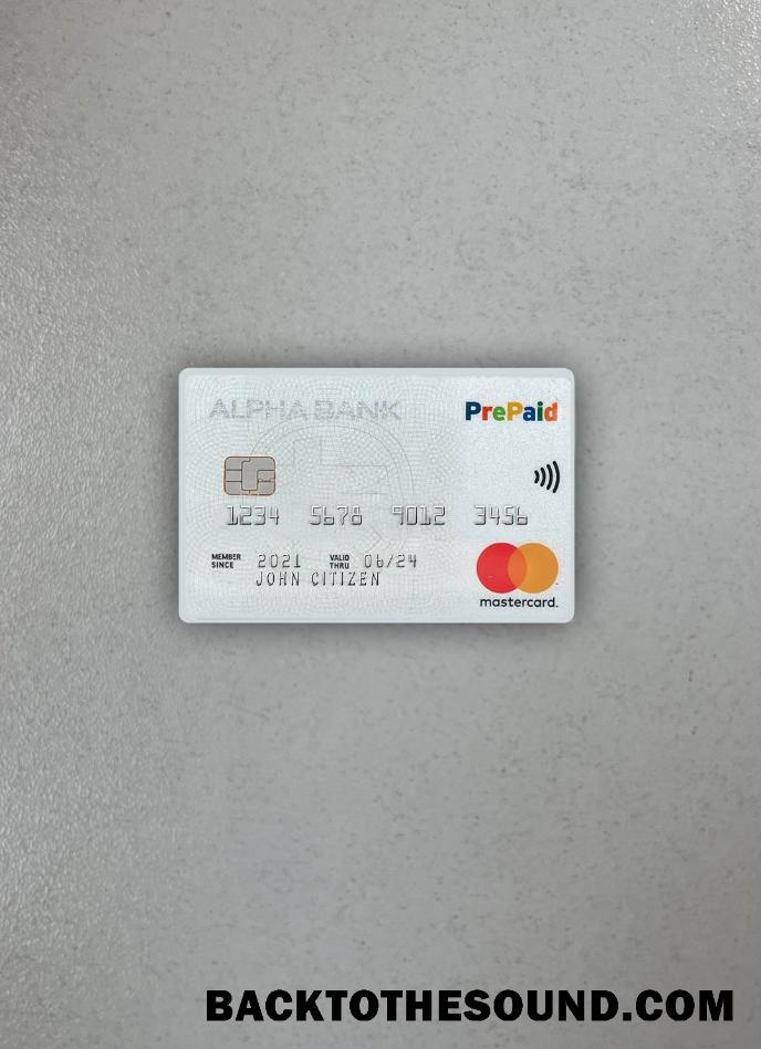 İndir Yunanistan Alpha Banka Mastercard Sürüm 2 foto-görünüm Ön Örnek şablon