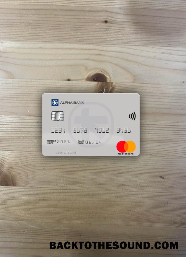 İndir Yunanistan Alpha Banka Mastercard Sürüm 3 foto-görünüm Ön Örnek tasarım
