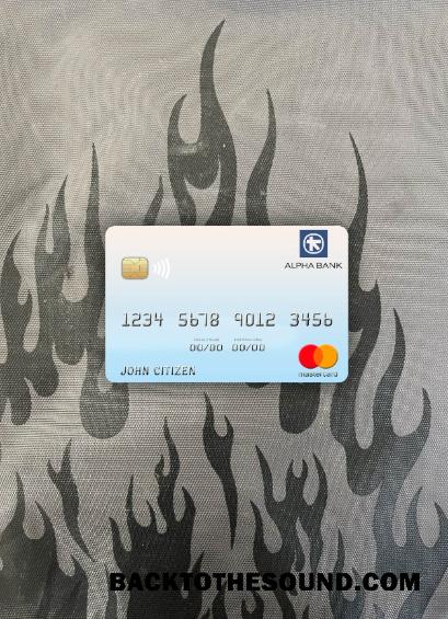 İndir Yunanistan Alpha Banka Mastercard foto-görünüm Ön Örnek örnek