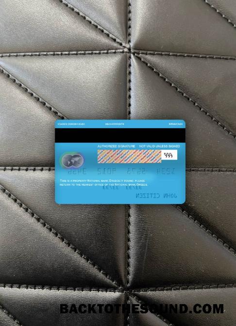 İndir Yunanistan ulusal Banka Mastercard foto-görünüm Arka Örnek tasarım