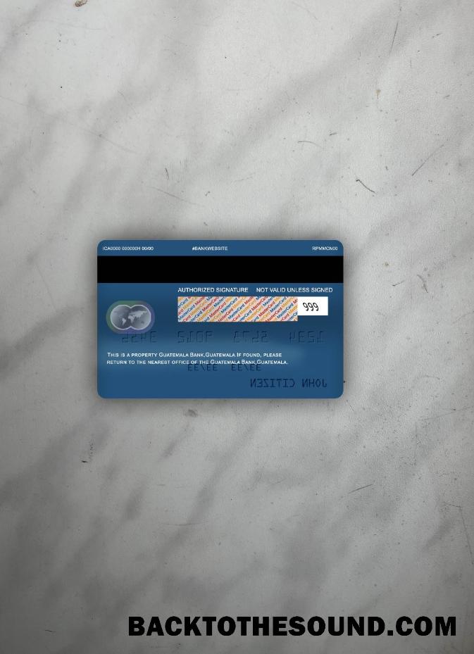 İndir Guatemala Banco de Guatemala Mastercard foto-görünüm Arka Örnek tasarım