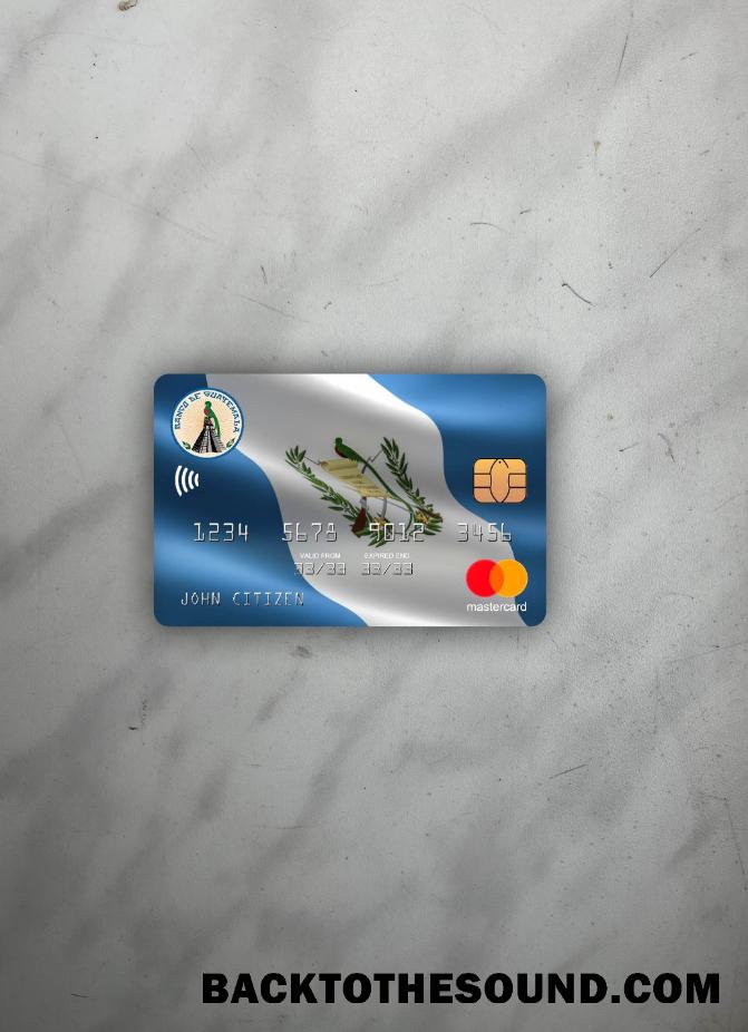İndir Guatemala Banco de Guatemala Mastercard foto-görünüm Ön Örnek tasarım