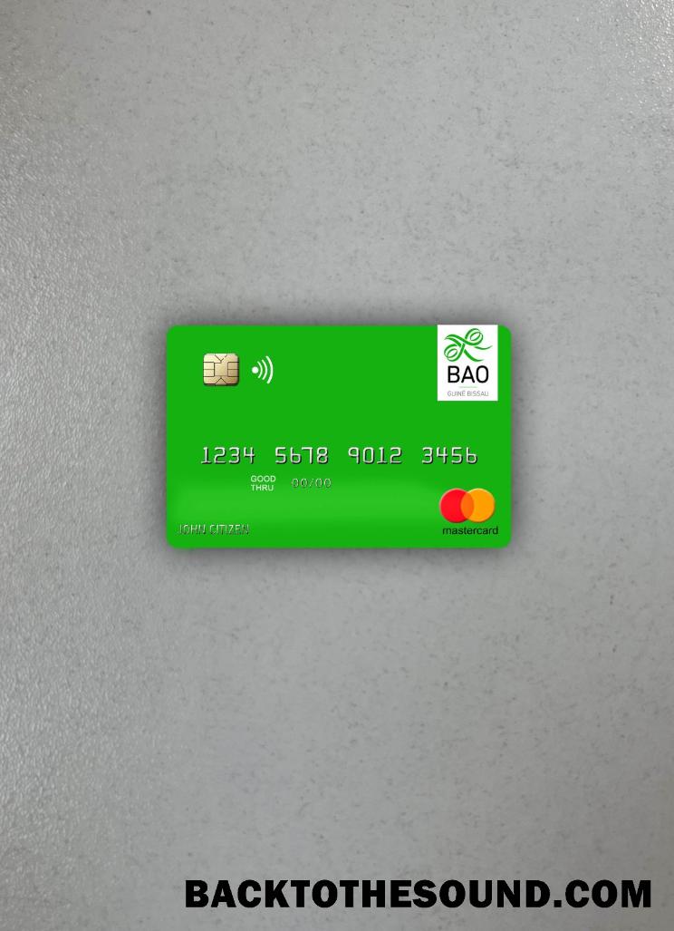 İndir Gine Bissau Banco Da Africa Ocidental Mastercard foto-görünüm Ön Örnek şablon