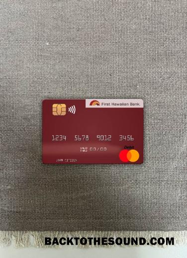 İndir Hawaii First Hawaiian Banka Mastercard foto-görünüm Ön Örnek şablon