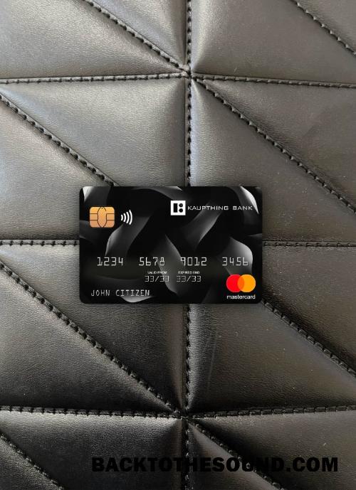 İndir İzlanda Kaupthing Mastercard foto-görünüm Ön Örnek şablon