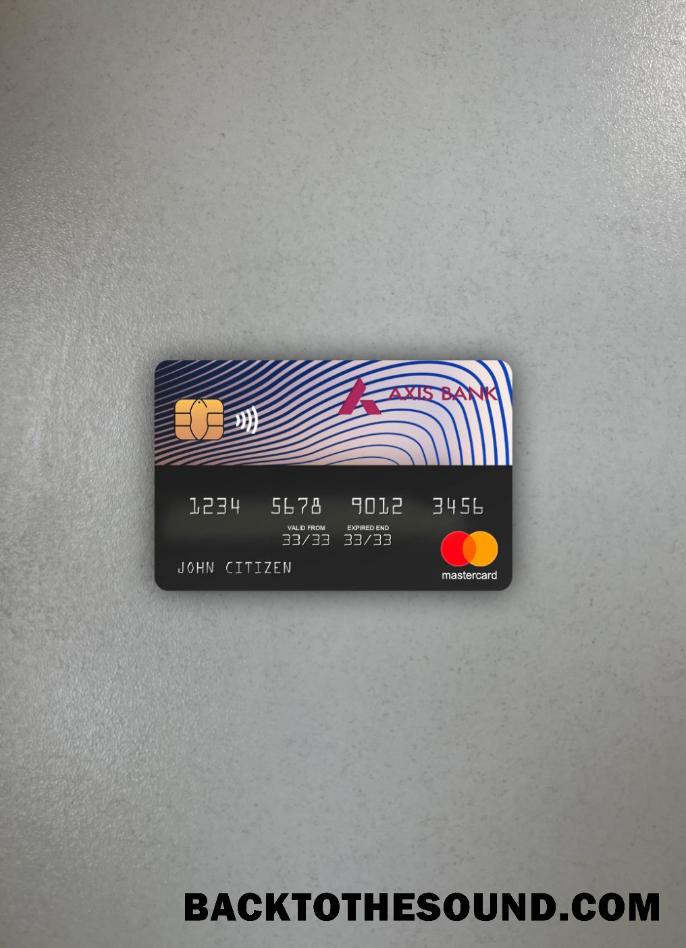 İndir Hindistan Axis Banka Mastercard foto-görünüm Ön Örnek taslak