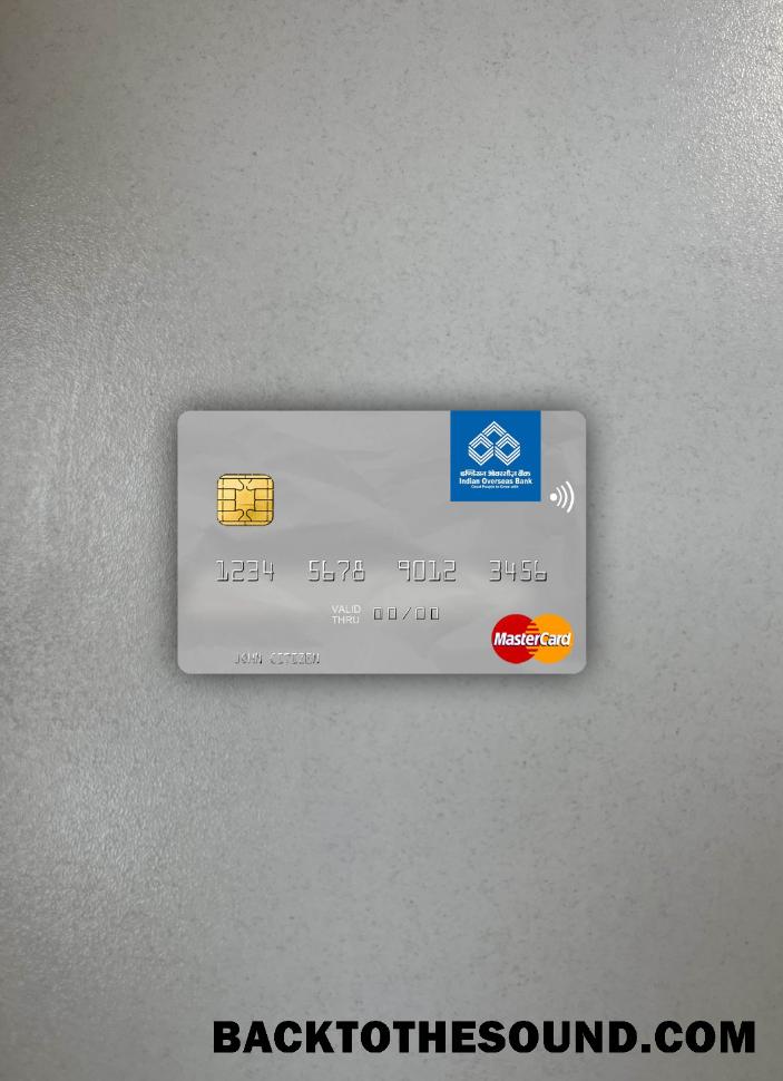 İndir Hindistan Indian Overseas Banka Mastercard foto-görünüm Ön Örnek tasarım