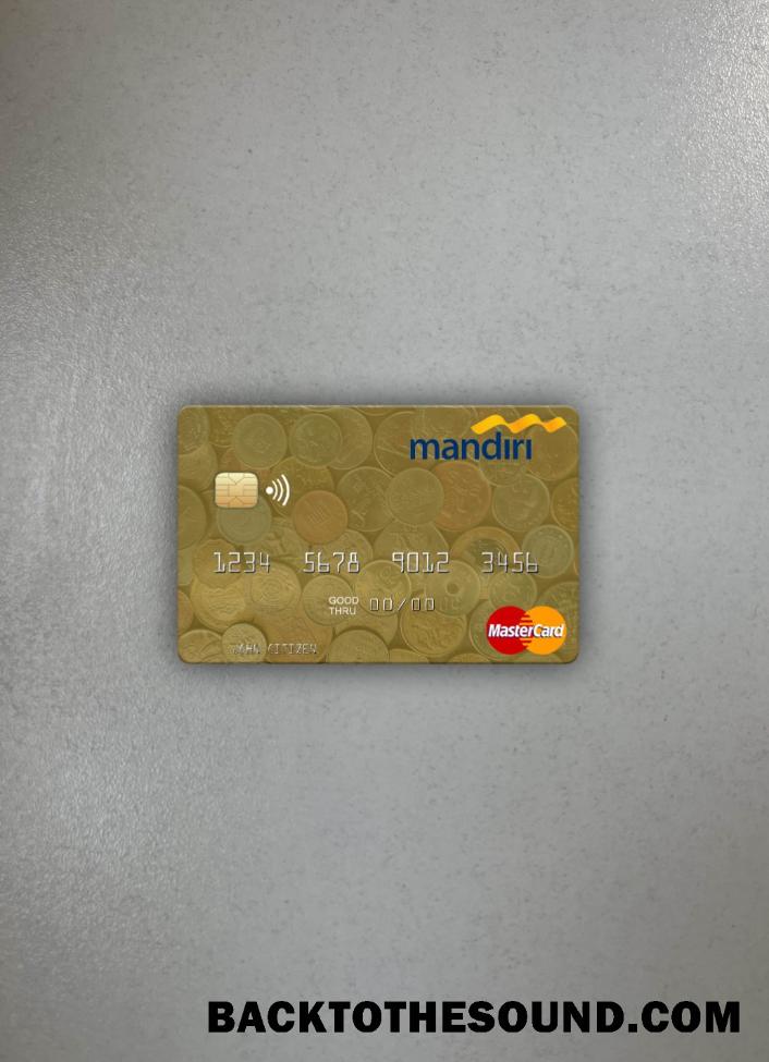İndir Endonezya Banka Mandiri Mastercard foto-görünüm Ön Örnek şablon