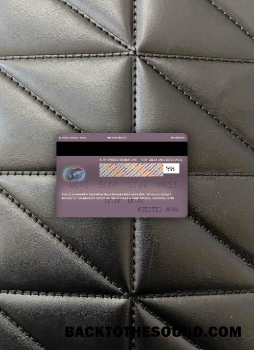 İndir Endonezya Banka Negara Endonezya (BNI) Mastercard foto-görünüm Arka Örnek tasarım