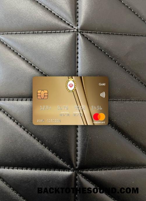 İndir İran Melli Banka Mastercard gold foto-görünüm Ön Örnek tasarım