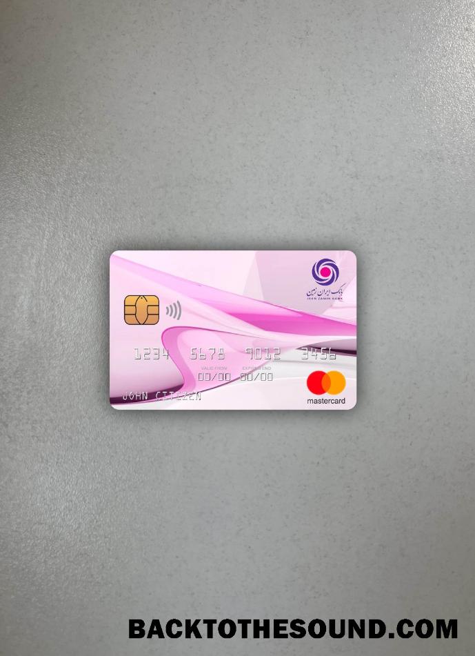 İndir İran Zamin Banka Mastercard foto-görünüm Ön Örnek taslak
