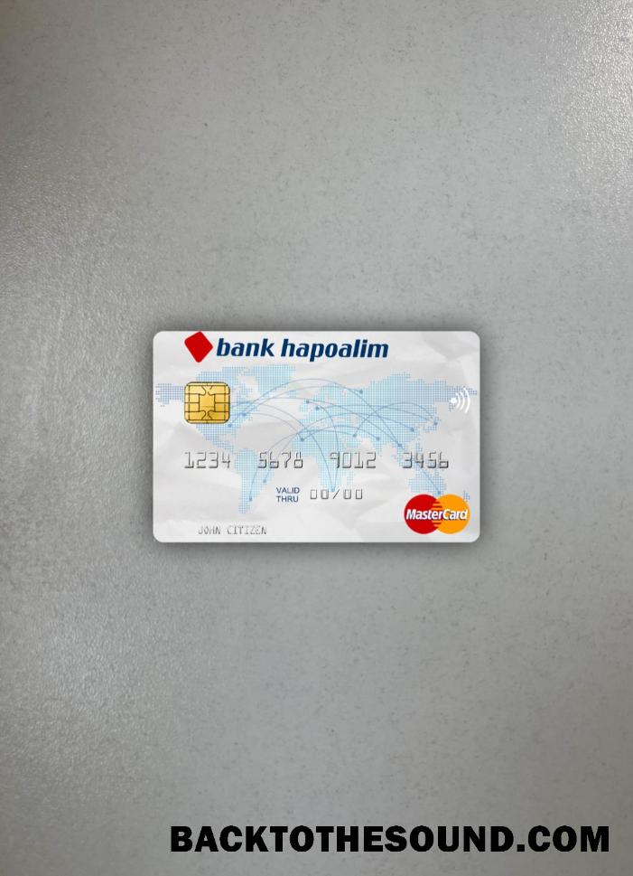 İndir İsrail Banka Hapoalim Mastercard foto-görünüm Ön Örnek şablon