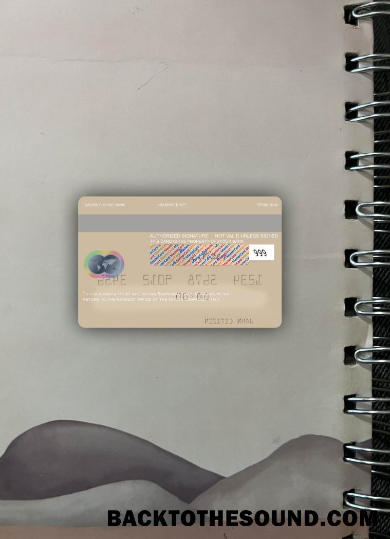İndir İtalya Intesa Sanpaolo Mastercard foto-görünüm Arka Örnek ön izleme